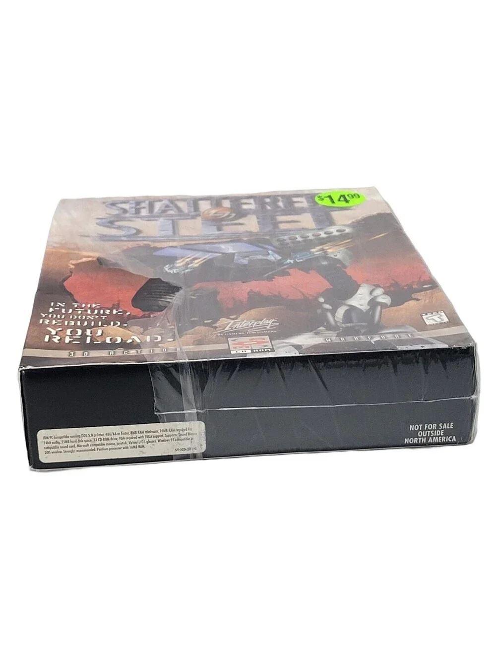 Shattered Steel PC Big Box Interplay Mechs CD Rom Game New Damaged Cellophane